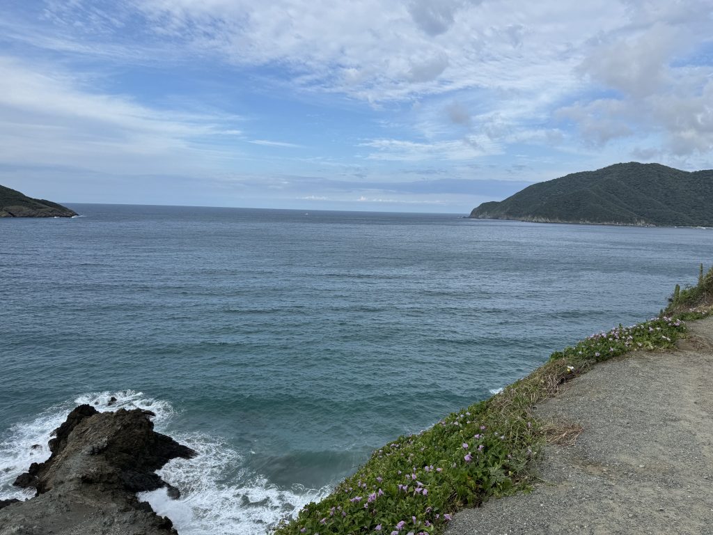 The rocky coastline of Parque Tayrona National Park.